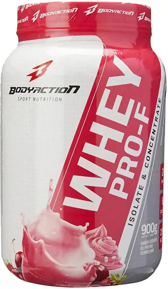 Whey Pro F Isoflaris 900g Iogurte Com Frutas Vermelhas Bodyaction