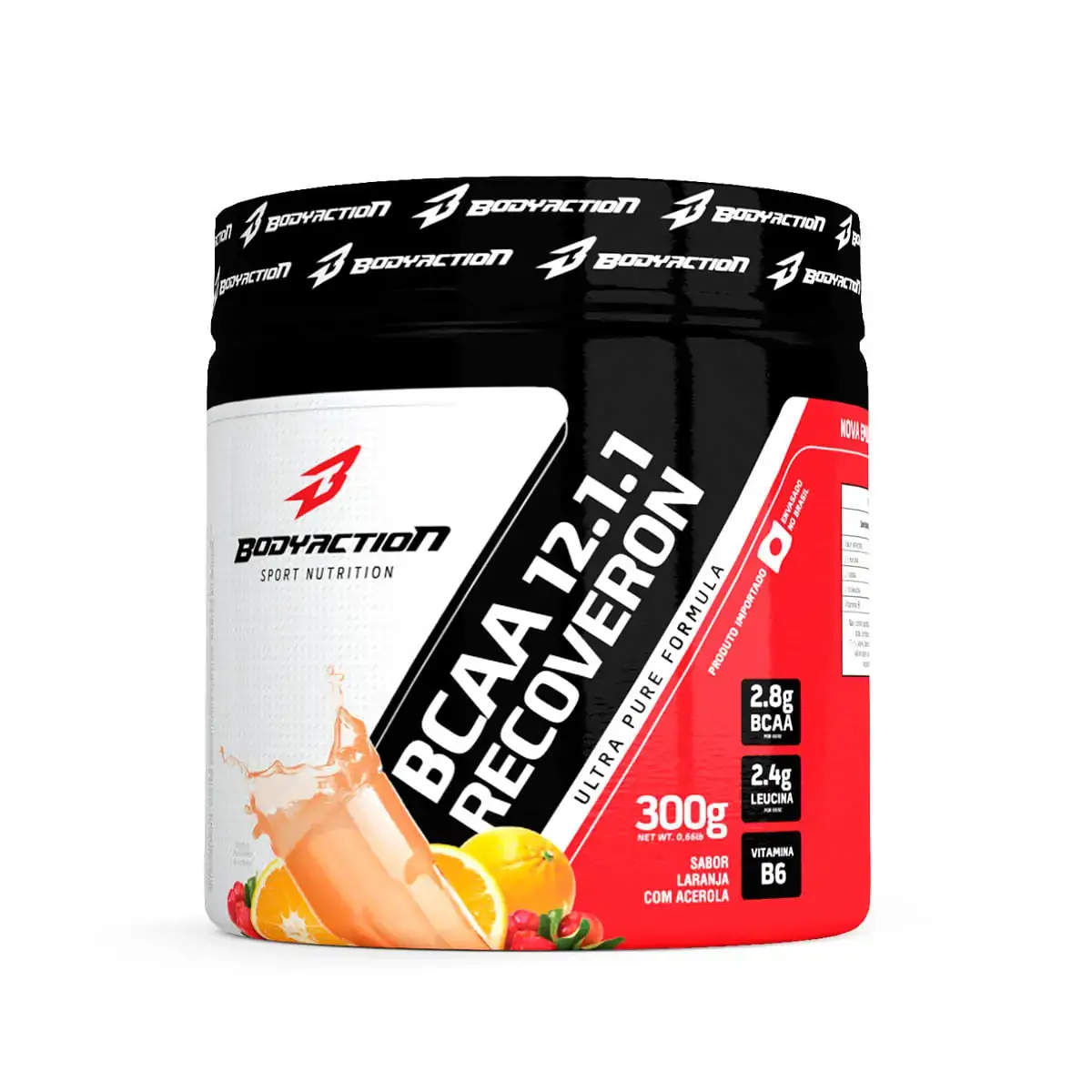 Bcaa 12.1.1 Recoveron Laranja E Acerola 300g Bodyaction