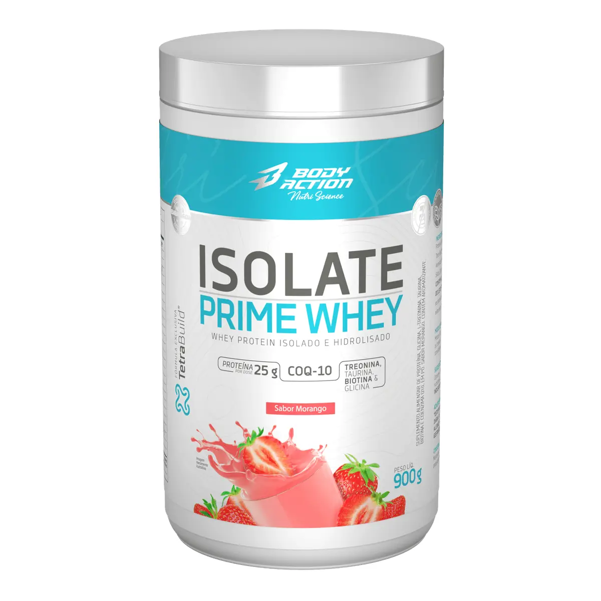 Isolate Prime Whey Morango 900g Body Action