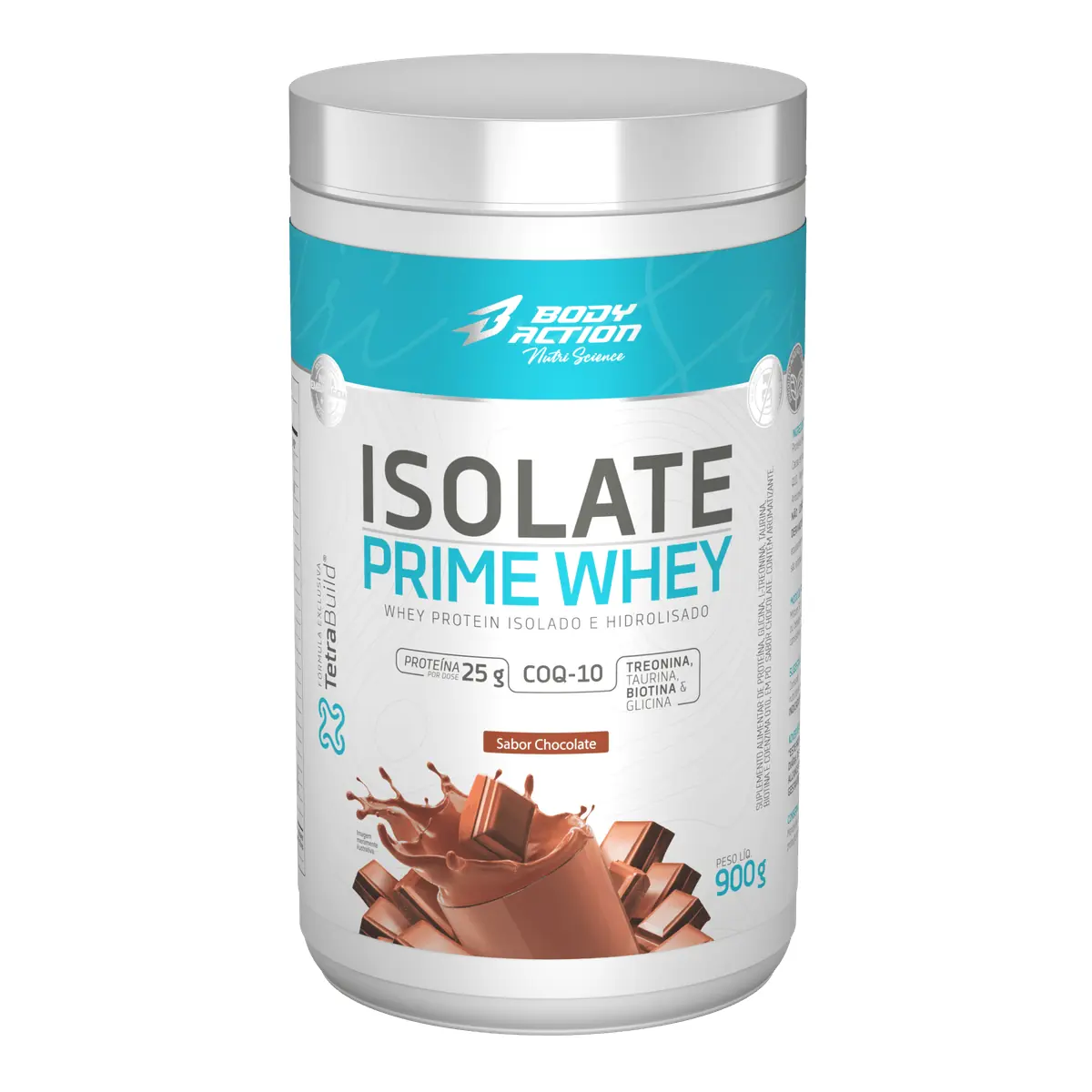 Isolate Prime Whey 900g - Sabor Chocolate - Body Action