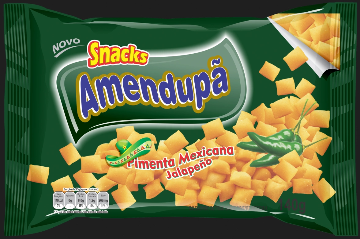 Snack Salg Trigo 140g Pimenta Amendupa