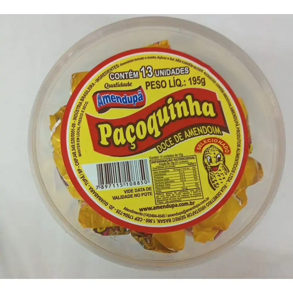 Paçoquinha Amendupã 195g.