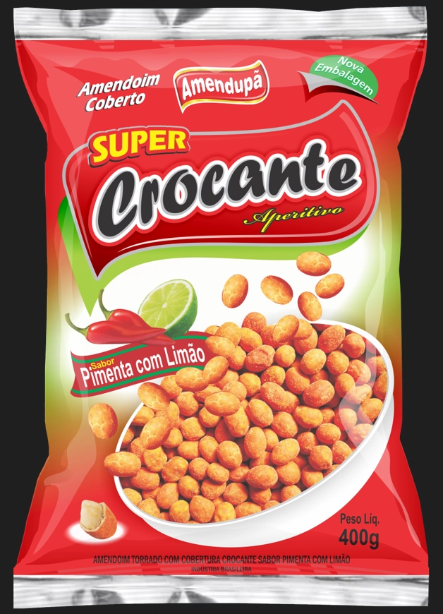 Amendoim Crocante Pimenta 400g 294 Amendupa