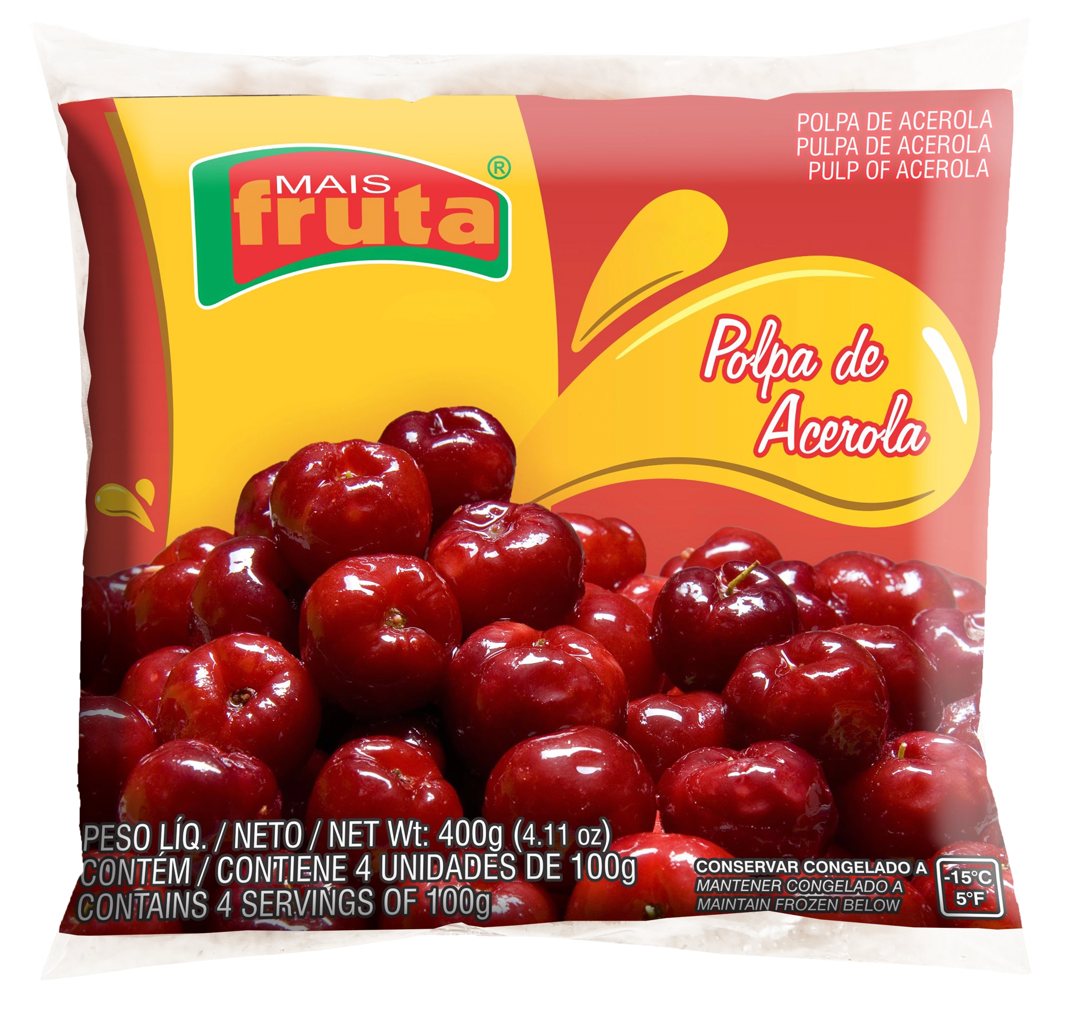 Polpa Mais Fruta Cong.acerola