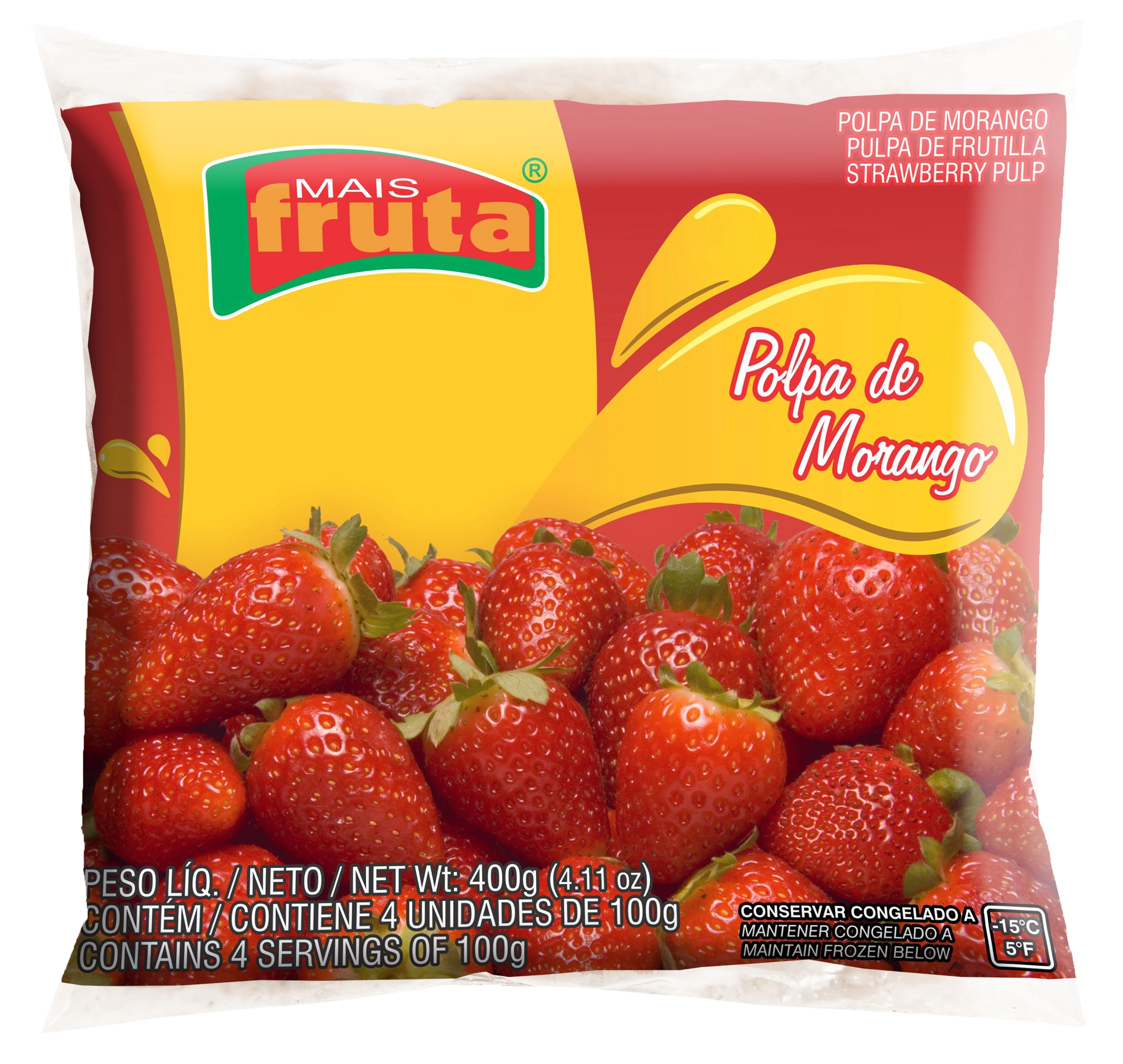 Polpa Mais Fruta Cong.morango
