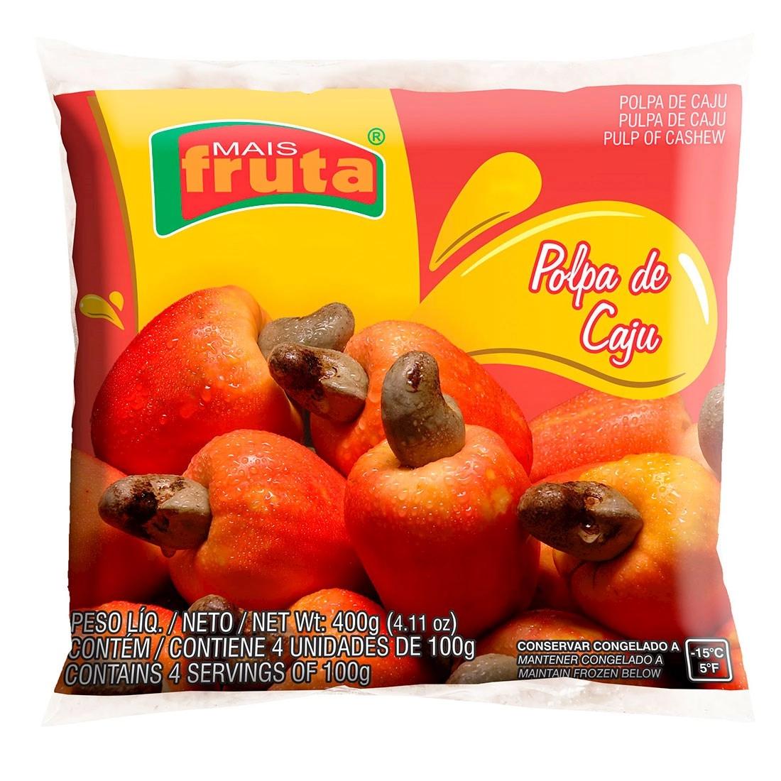 Polpa Mais Fruta Cong.caju