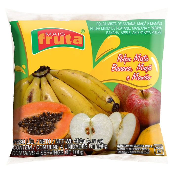 Polpa Mais Fruta 100g Mista