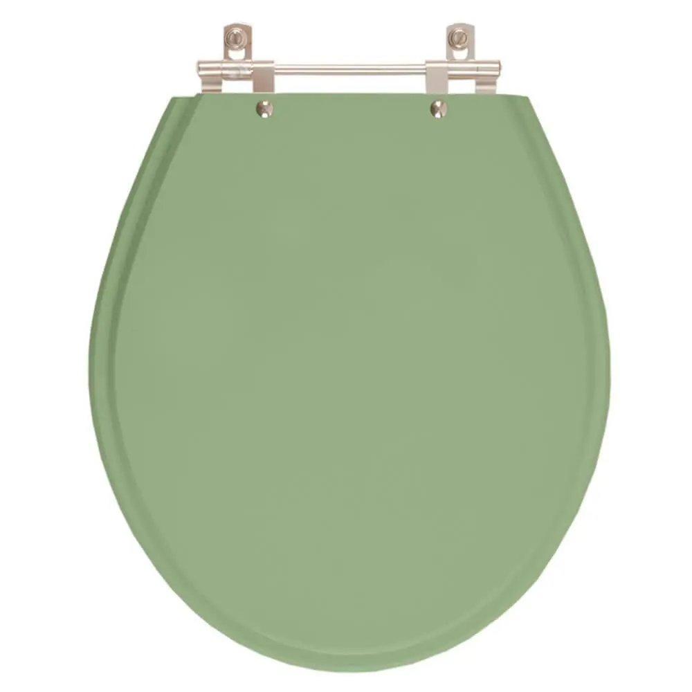 Assento Sanitário Oval Verde Malva Para Bacia Deca