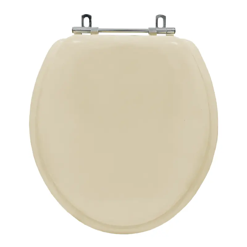 Assento Sanitario Almofadado Convencional Oval Bege Claro