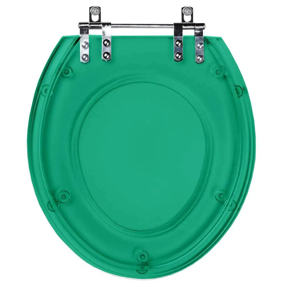 Assento Sanitário Verde Translúcido Para Louça Convencional