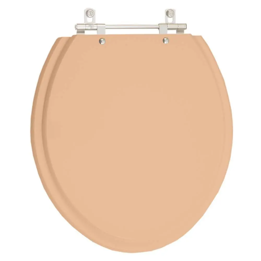 Assento Sanitário Poliéster Oval Pêssego