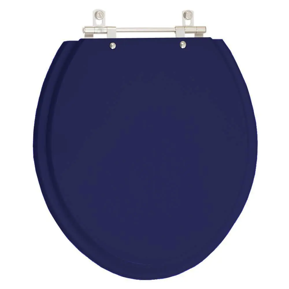 Assento Sanitário Poliester Azul Cobalto Convencional