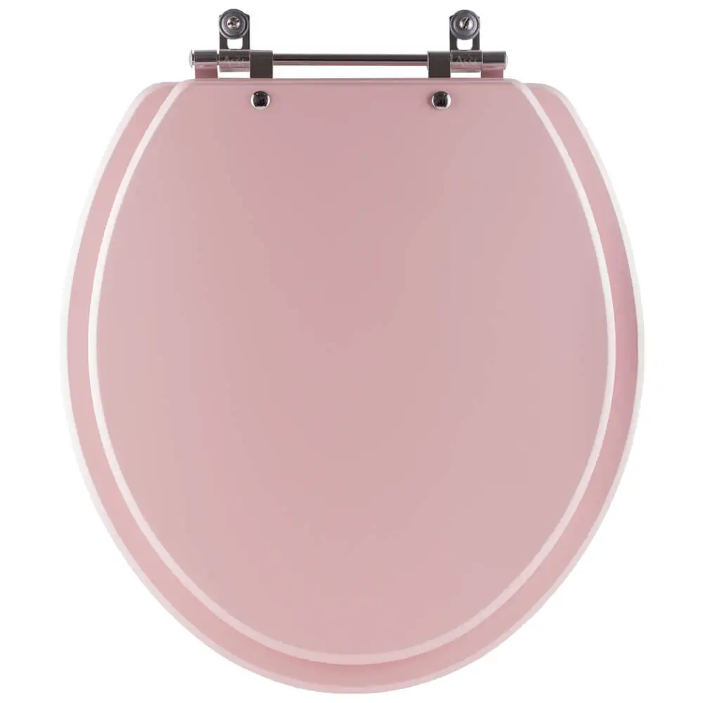 Assento Sanitário Rosa Claro Para Todos Os Vasos Ovais