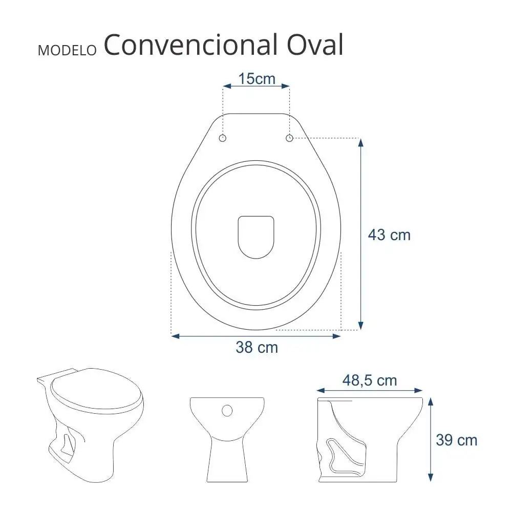 Assento Sanitário Para Modelo Convencional Oval Cor Amarelo Vivo