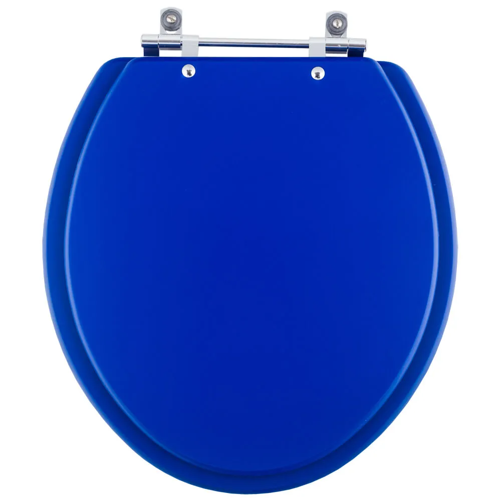 Assento Sanitário Convencional Oval Azul