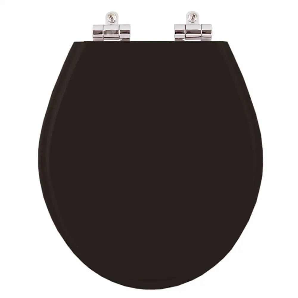 Assento Sanitario Soft Close Ravena Preto Para Bacia Deca
