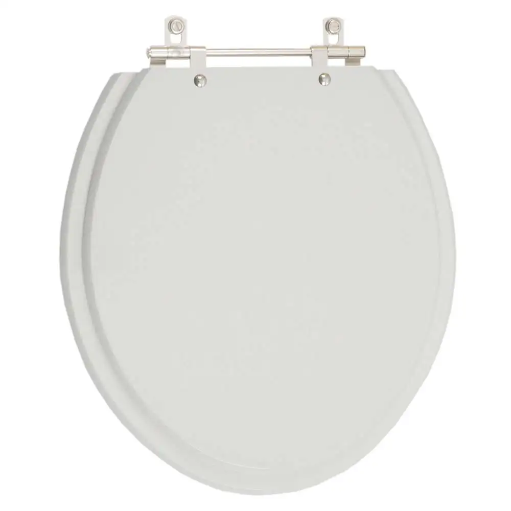 Assento Sanitario Poliester Convencional Oval Cinza Claro