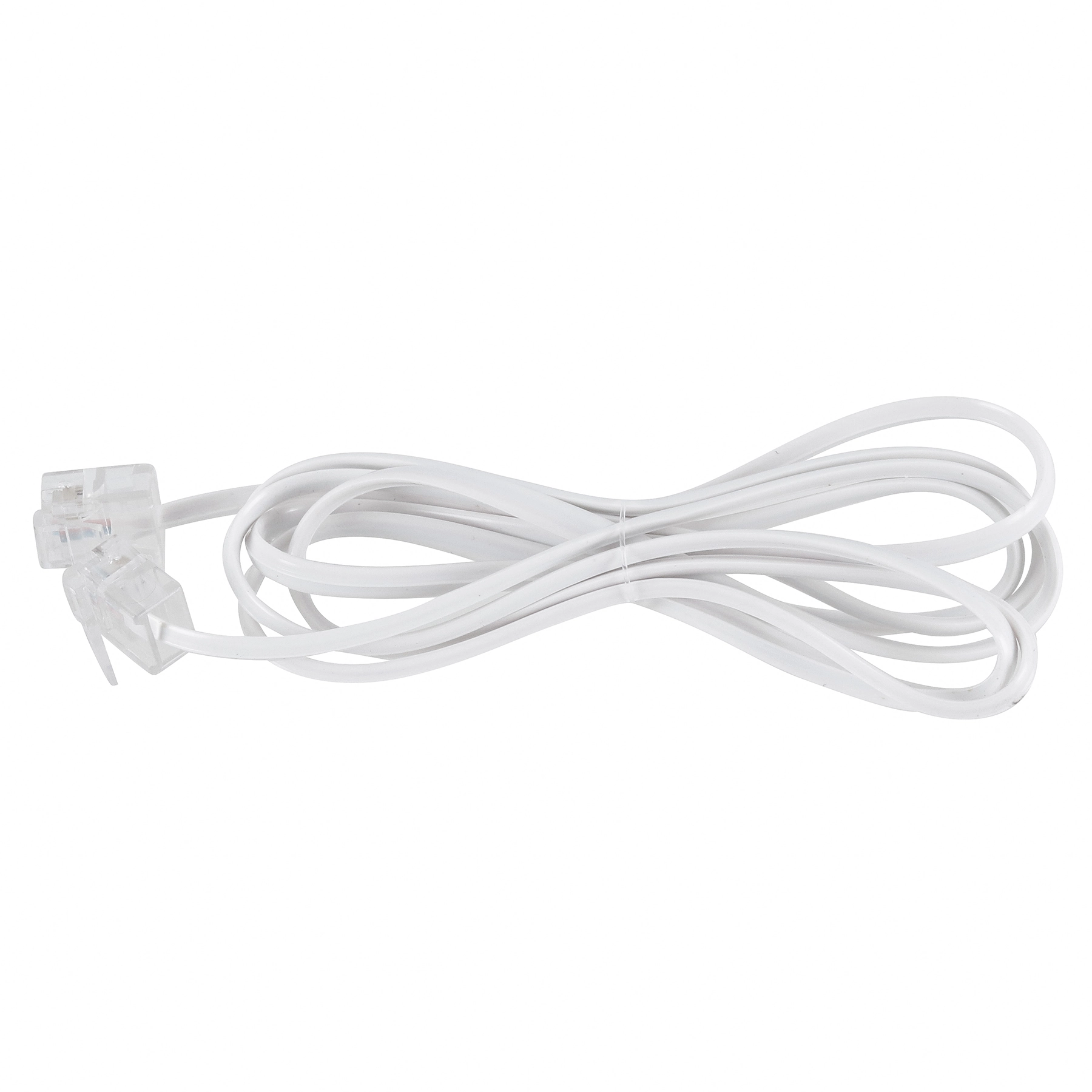 Extensão para Telefone RJ11 6x4 Branca 1,5metros A. Santos