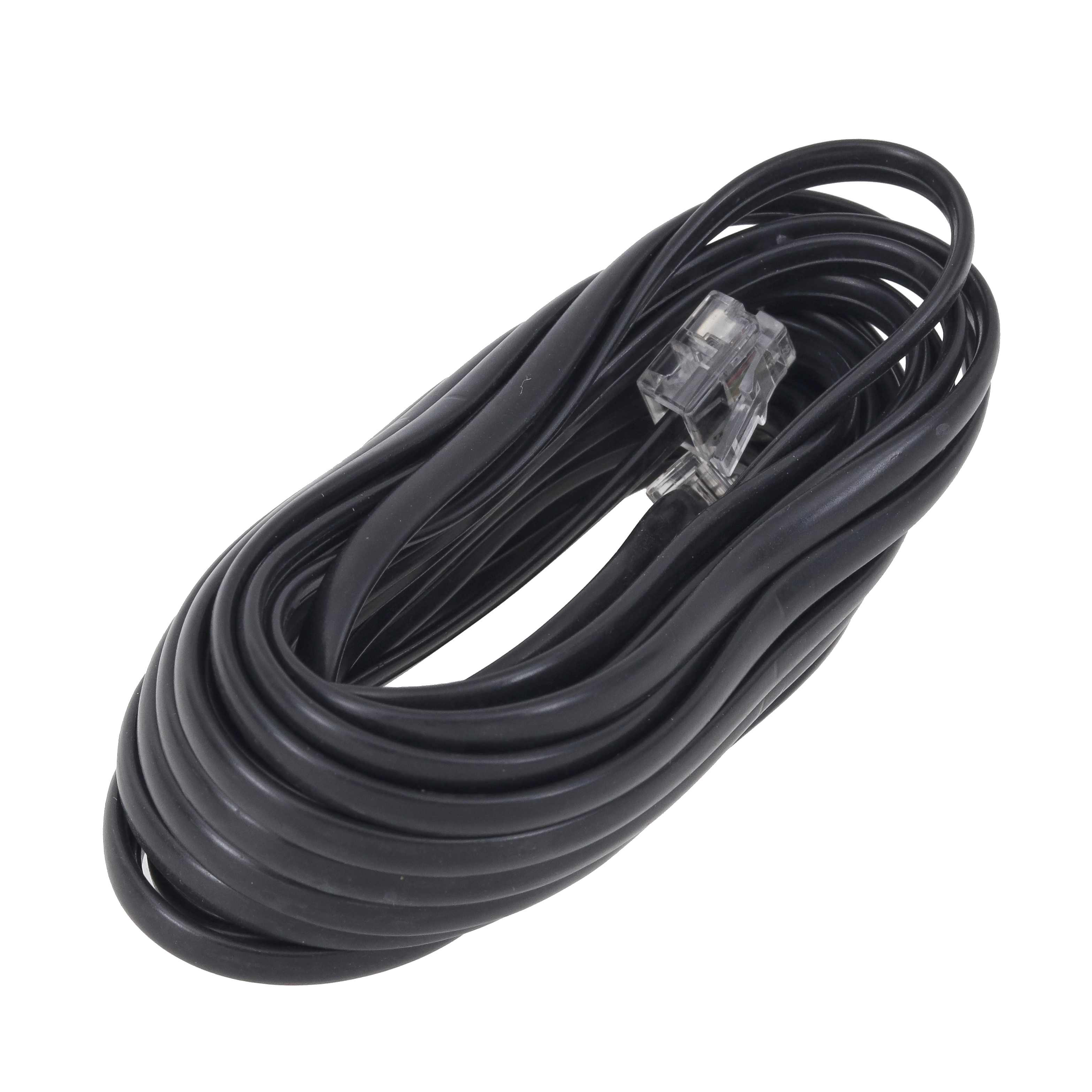 Extensão para Telefone RJ11 6x4 Preta 3metros A. Santos