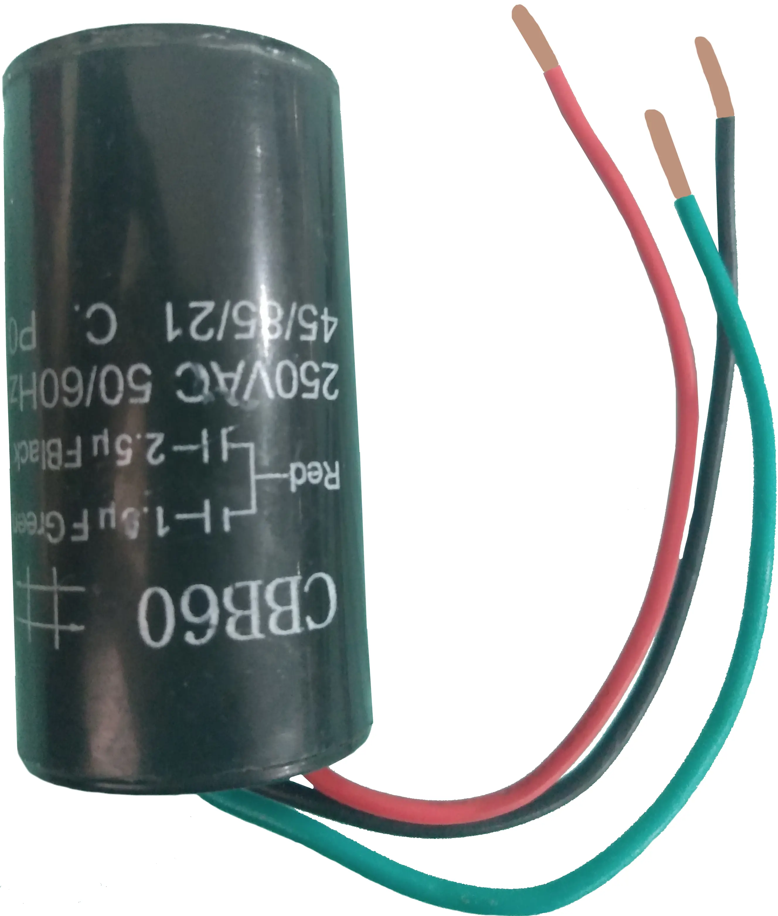 Capacitor 1,5+2,5uF 250VAC 3 Fios