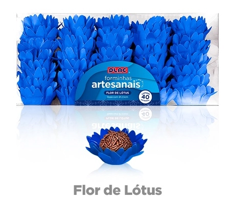 Forma Especial Flor Plac C/40und Lisa Azu
