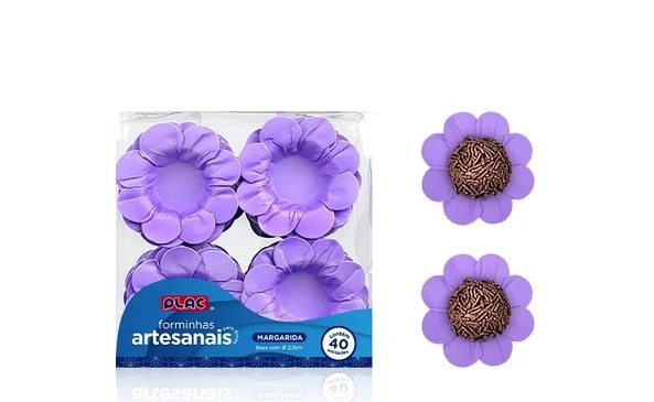 Forma Plac Doces Mini Margarida C/40und L