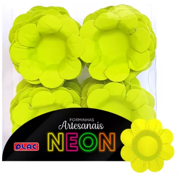 Form P/doce 40un Mini Marg Neon Am Plac 1x1un