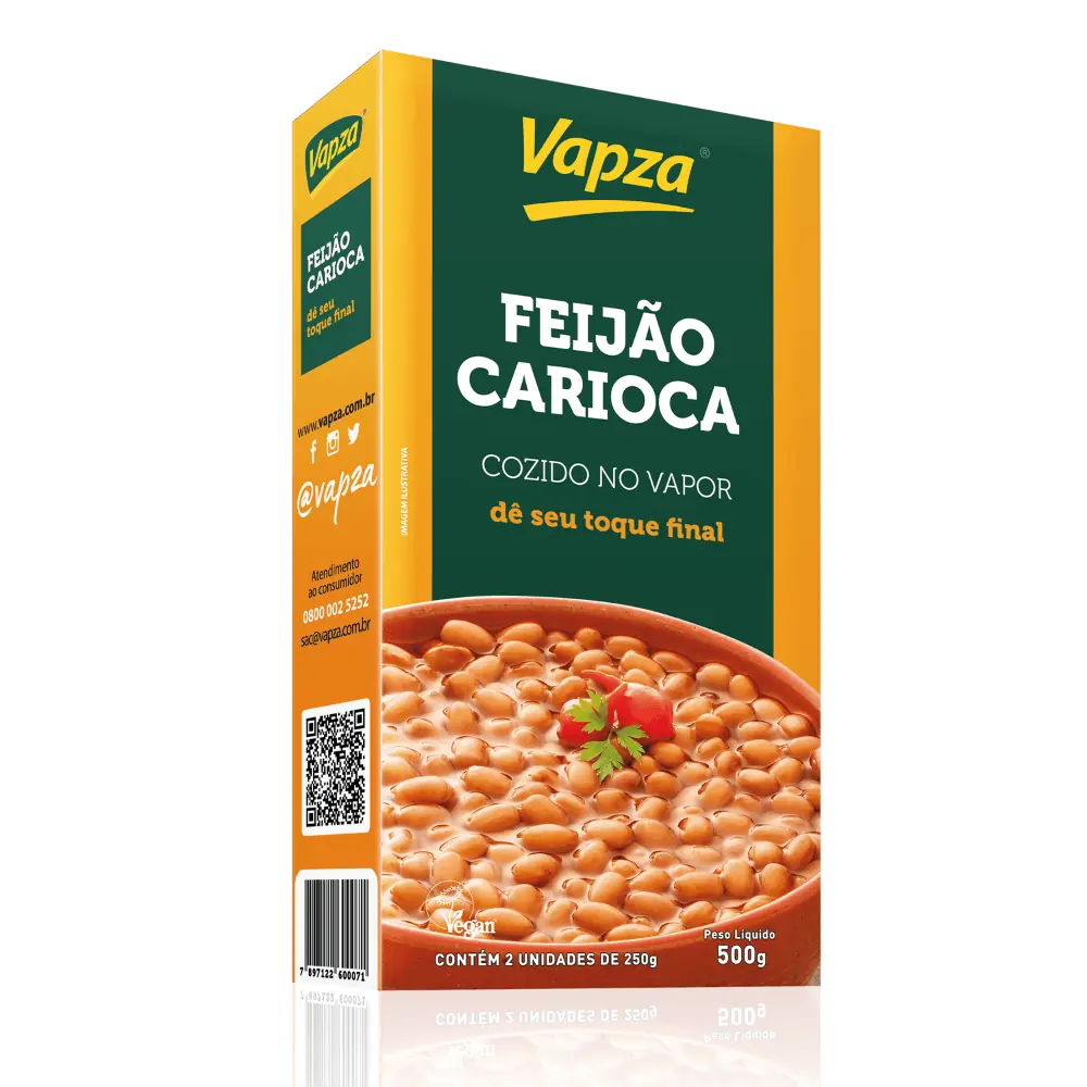 Feijão Carioca Vapza 500g