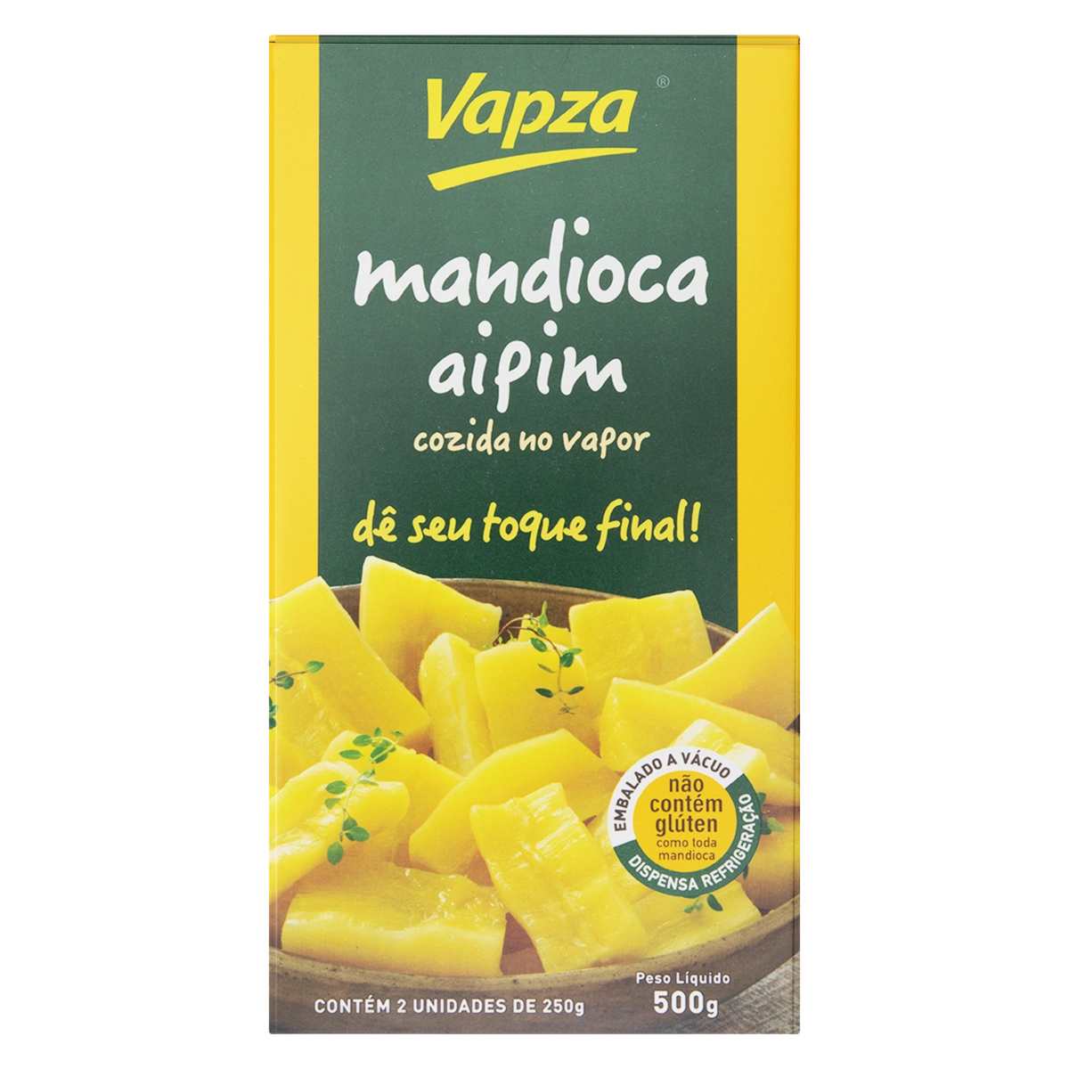 Mandioca Cozida a Vapor VAPZA 500g