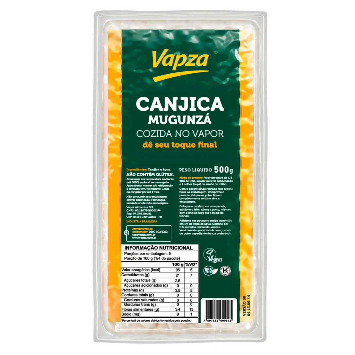 Canjica Vapza 500g