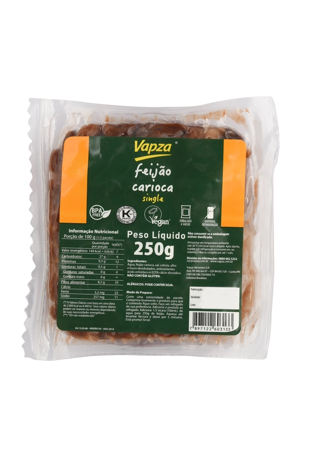 Feijão Carioca Vapza Single 250g