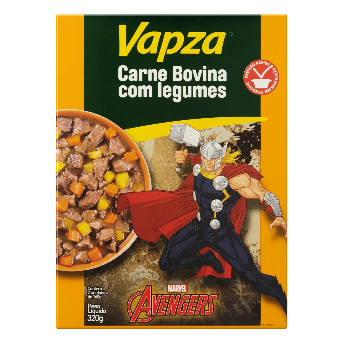 Carne Bovina com Legumes VAPZA 320g