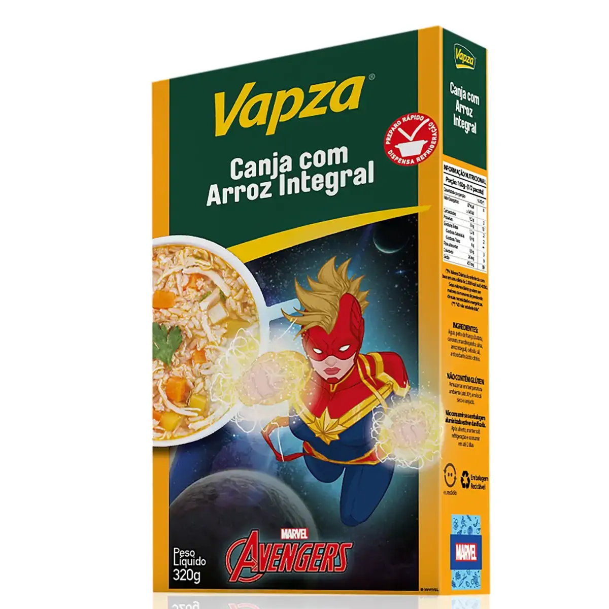 Canja com Arroz Integral VAPZA 320g