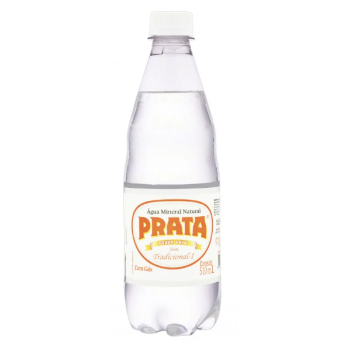 Água Mineral com Gás Prata 510ml