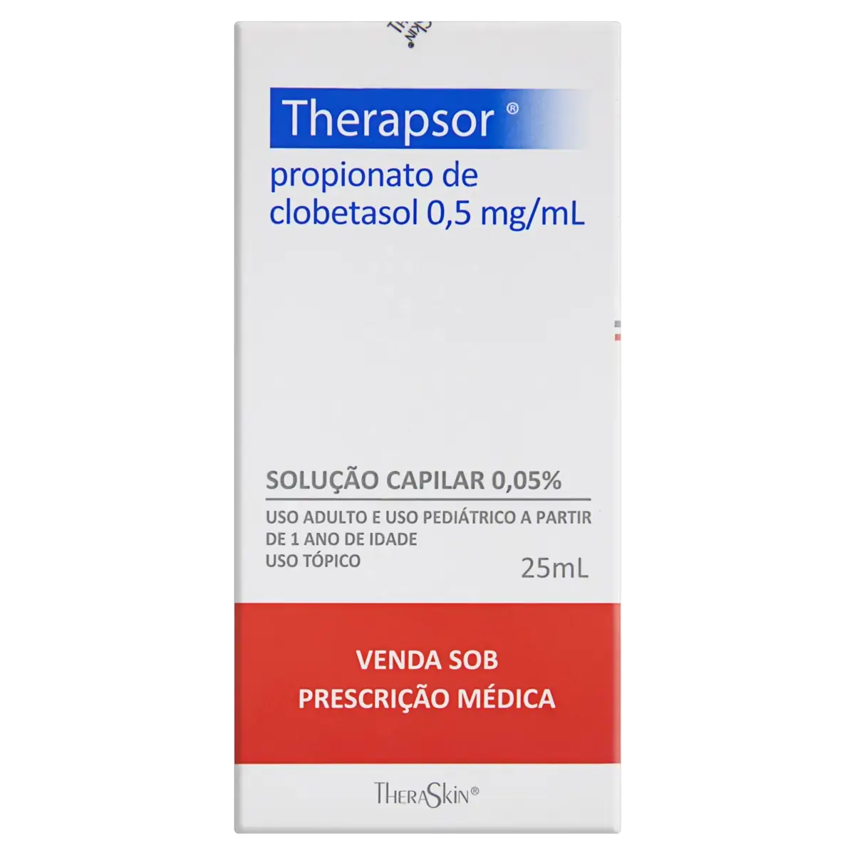 Therapsor 0,5mg/ml Theraskin Caixa 25ml Solução Capilar