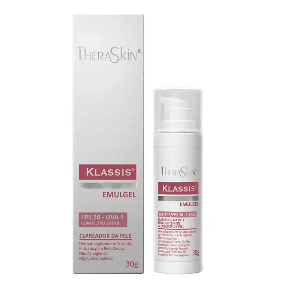 Emulgel Clareador Theraskin Klassis Caixa 30g