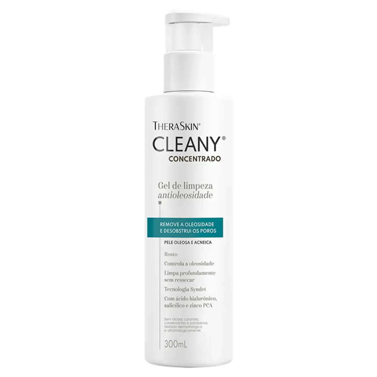 Gel De Limpeza Facial Theraskin Cleany Antioleosidade Concentrado 300ml