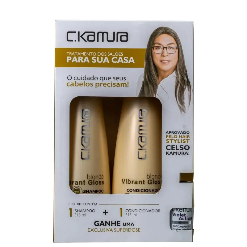 Kit C.kamura Blonde Vibrant Gloss 3 Itens