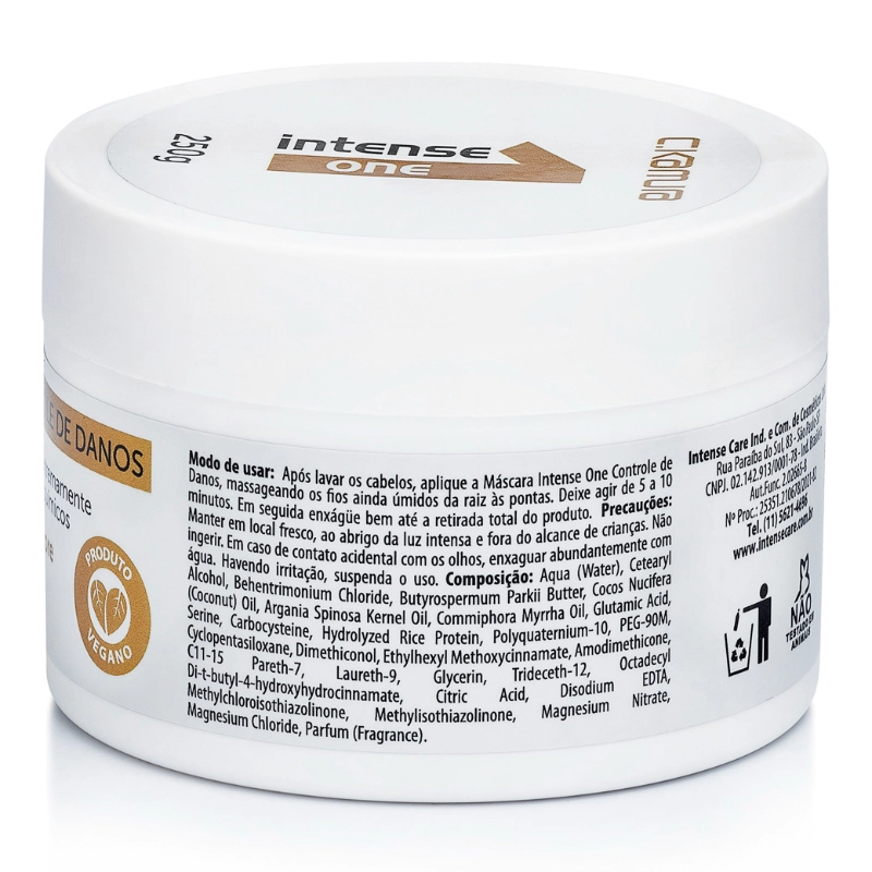 Mascara 250g Intense One Controle De Danos C.kamura