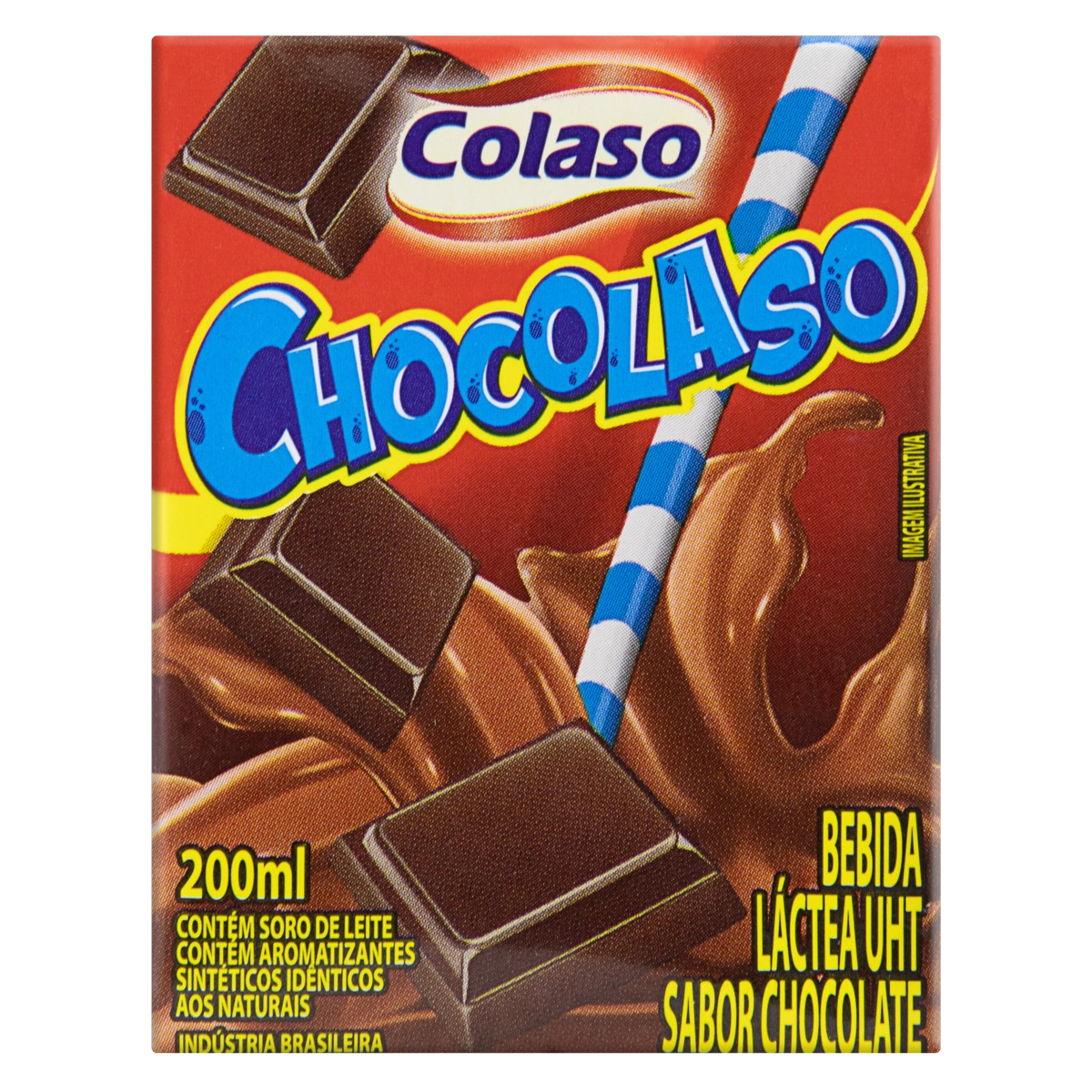 Bebida Láctea Uht Chocolate Colaso Chocolaso Caixa 200ml