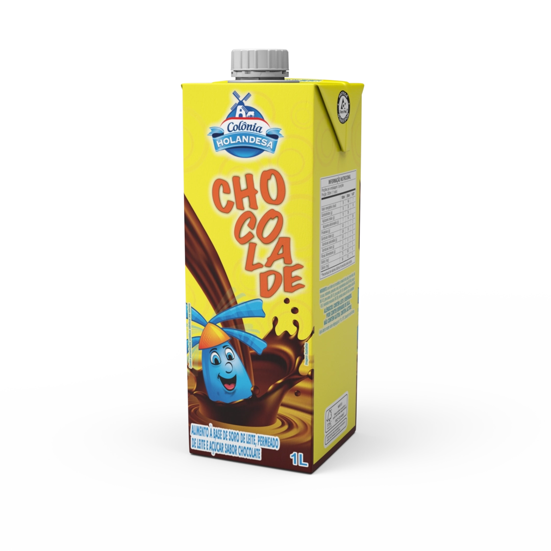 Alimento Permeado Chocolate Colônia Holandesa Caixa 1l
