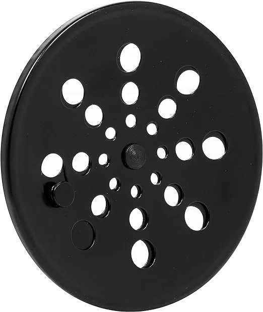Ralo Grelha Black Preto 15x15 Redondo Com Caixilho Fecho Sistema Abre E Fecha Para Banheiro