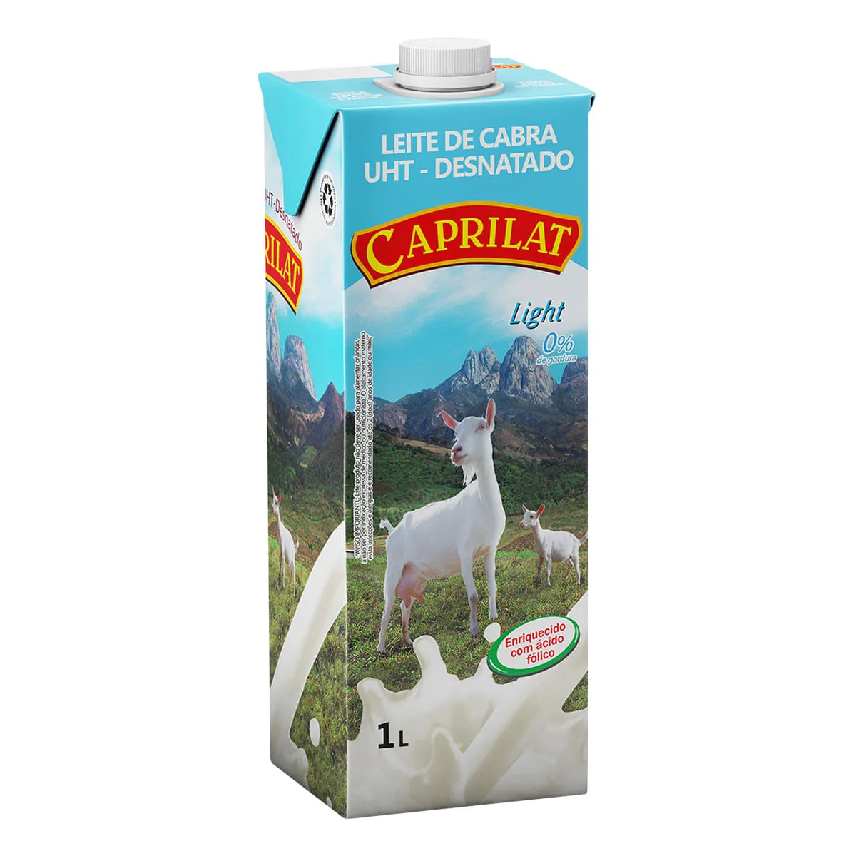 Leite de Cabra Desnatado Light UHT Castrolanda Caprilat 1 Litro