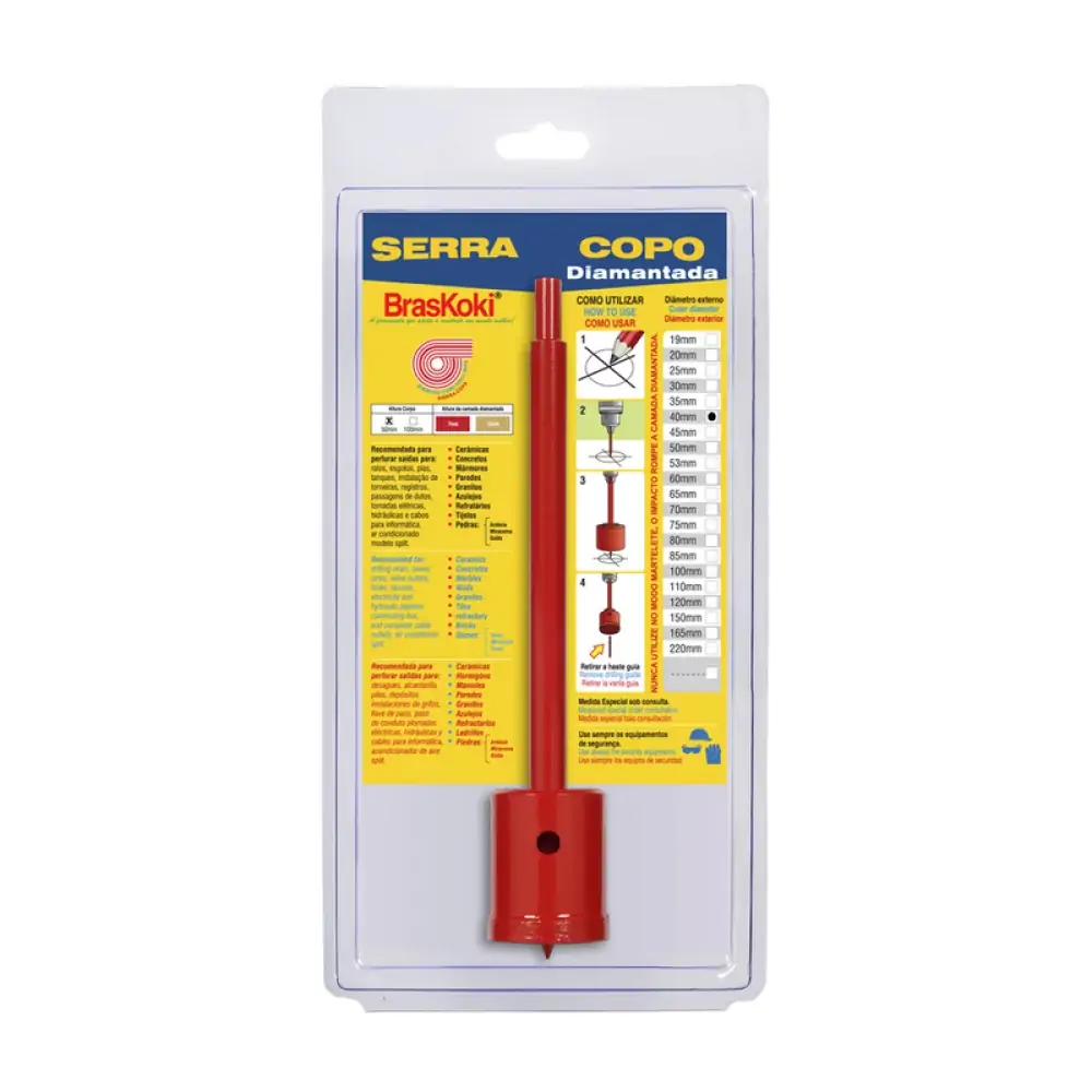 Serra Copo Braskoki Diam 40mm