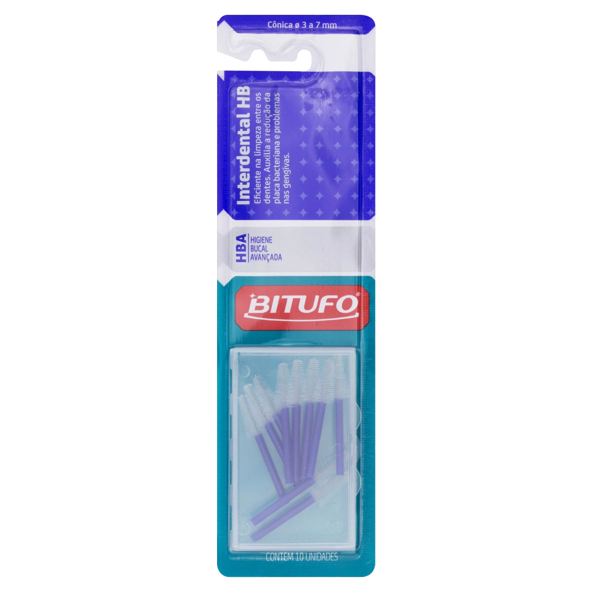 Escova Interdental Cônica Bitufo Hba 10 Unidades