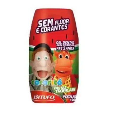 Bitufo Cocoricó Sem Flúor Frutas Tropicais