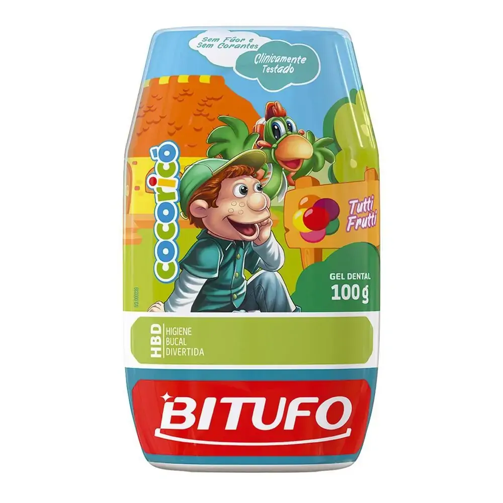 Gel Dental Infantil Bitufo Cocoricó Tutti Frutti
