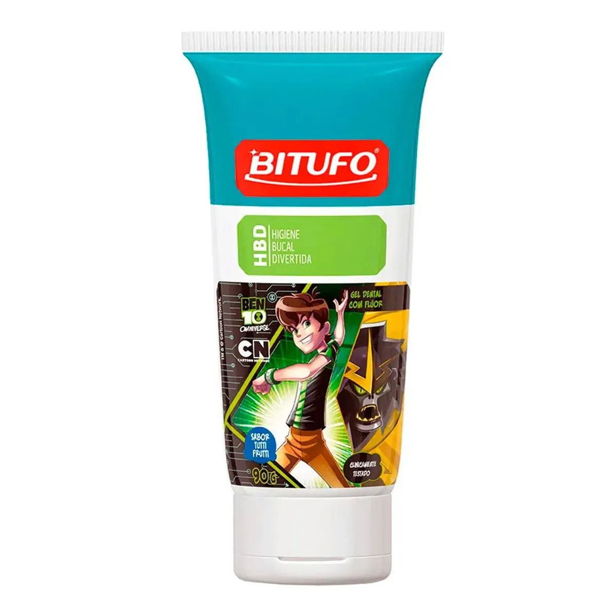Gel Dental Infantil Com Flúor Tutti Frutti Looney Tunes Bitufo 90g