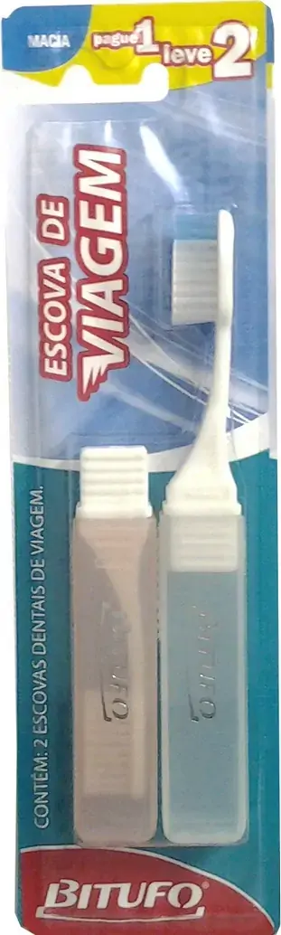 Escova Bitufo P/viagem Blister L2 P1