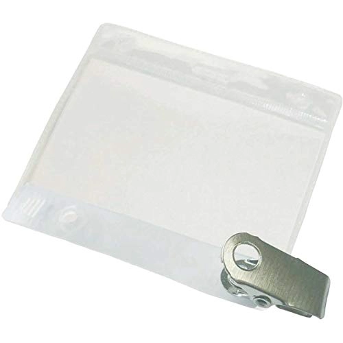 Cracha Transparente Presilha 7x10 Cm 275 Plastpark